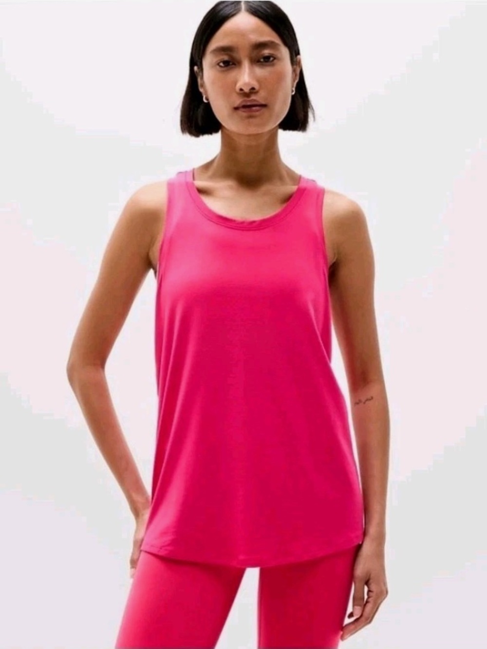 Athleta Move With Ease Tank - Dahlia (Bright Pink) - Size Large - NWT